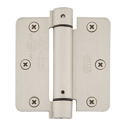 Emtek 3 1/2" x 3 1/2" with 1/4" Radius Corners Spring Door Hinge - Hinges