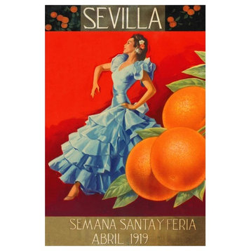 "Sevilla - Fair Week" Digital Paper Print by Retrolabel, 29"x42"