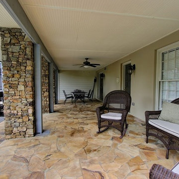 Upper / Lower Stone Patio Deck & Porch