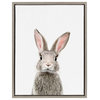 Sylvie F Baby Bunny Rabbit Animal Print Framed Canvas by Amy Peterson, 18x24
