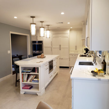White Shaker Kitchen - Closter, NJ