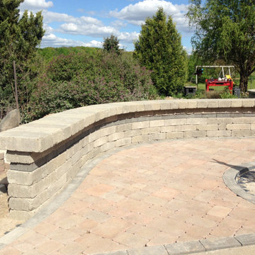 Reclaimed Brick Paver Patio Installation