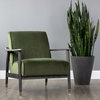 Sunpan Kellam Chair, Moss Green Fabric