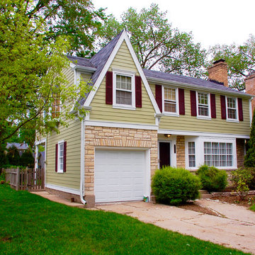 Heathered Moss Exterior, Wilmette, IL James Hardie Siding Remodel