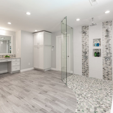 Great Inspiration Ideas from a new Master Bathroom Remodel in Northern VA