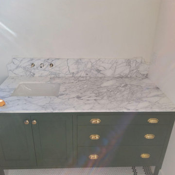 "Statuario" Honed Marble