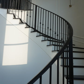 Steel arched stair