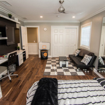 AFTER - High Ceiling to Bedroom w/Bathroom Conversion