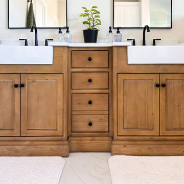 Modern Farmhouse Primary Bath and Guest Bath
