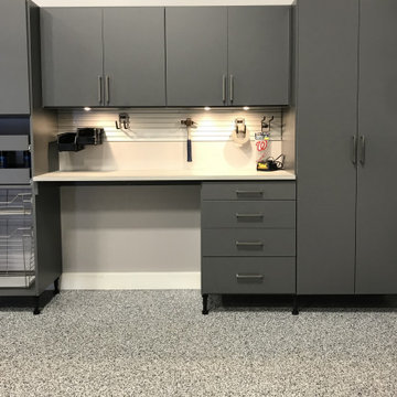 Custom Gray Garage Cabinets: Organizing and Elevating Space