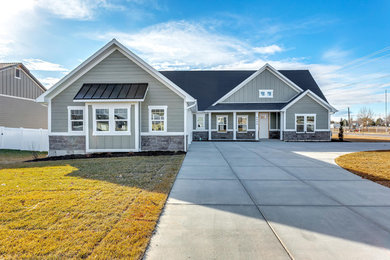 Arts and crafts exterior home photo in Other