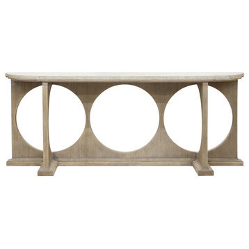 Modern Entryway Console Table With Concrete Top by Pulaski Furniture