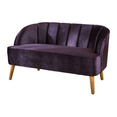 50 Most Por Purple Sofas Couches For 2018 Houzz Scarlett Modern New Velvet Sofa Blackberry