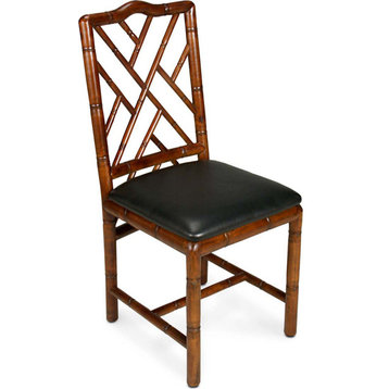 Brighton Bamboo Side Chair (Set of 2) - Brown, Black