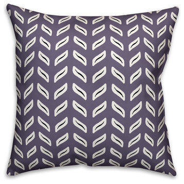 Tire Track Pattern, Purple Outdoor Throw Pillow, 20"x20"