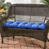 Outdoor 44" Swing and Bench Cushion, Marine Blue