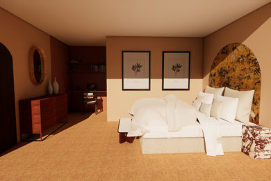 Inspiration pour une chambre traditionnelle.
