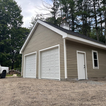 Custom garage with cupola