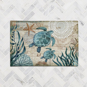 Bay Turtles 4'x6' Accent Rug