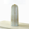 Kel 26" High Aged Brass/ Ceramic Reactive Ash Table Lamp