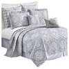 Melody Quilted 7 Piece Bed Spread Set, Melody, Queen