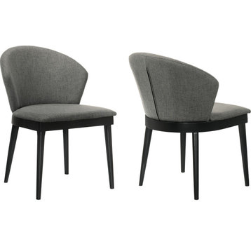 Juno Dining Chairs (Set of 2) - Black, Charcoal