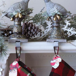 Partridge Stocking Holders - Christmas Stockings And Holders