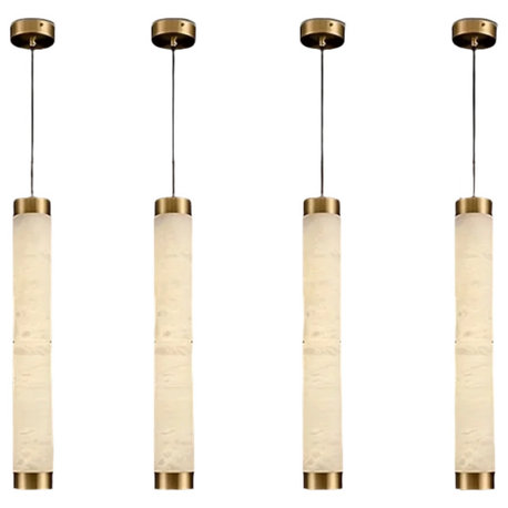 23" Natural Marble Pendant Light
