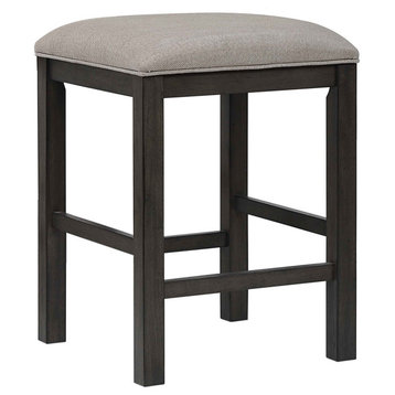 Shades Of Gray Upholstered Barstool | Backless | Counter Height Stool