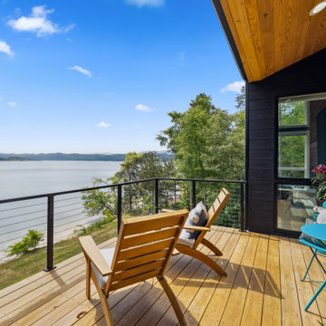 Elevated Deck Living with Open Pool