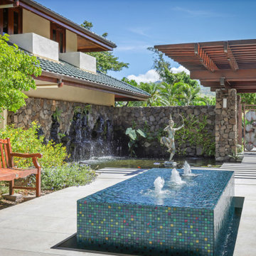 Completed Entry Courtyard and New Fountain