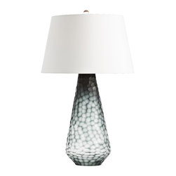 Arteriors Home - Arteriors Home Nathaniel Black Chiseled Glass Table Lamp - Table Lamps
