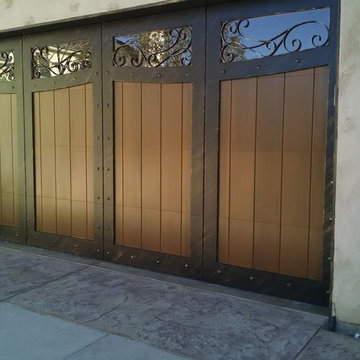 Custom Design Wood Doors with Steel in Stain Grade