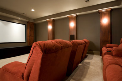 Home theater photo in Vancouver