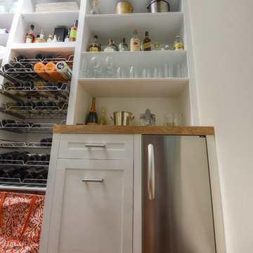 Custom Wood Walk-in Pantry and Wine Bar