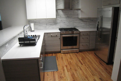 Example of a trendy kitchen design in Albuquerque