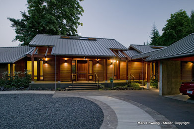Eclectic exterior home photo in Portland