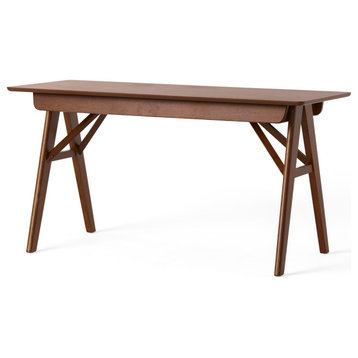 Vienna Modern Faux Wood Desk With Veneer