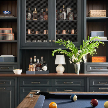 Billiard Room in the Lower Level Rec Room of Lake House