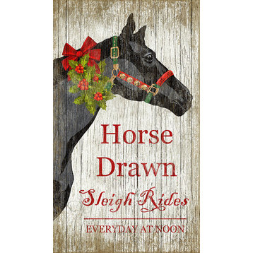 Christmas Horse Sign