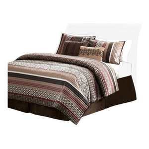 Jacquard 5 Piece Coverlet Set Contemporary Quilts And Quilt