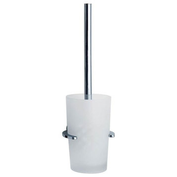 Loft Toilet Brush With Glass Container Chrome