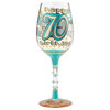 "70th Birthday" Wine Glass