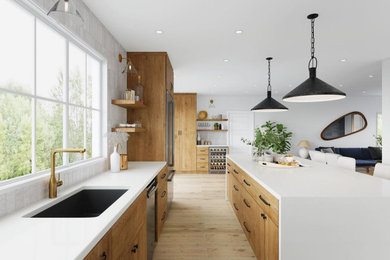 Kitchen - modern kitchen idea in Other