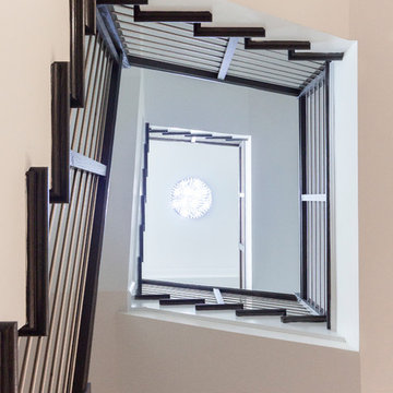 Project #50 | Geometric Staircase with Contrasting Tones