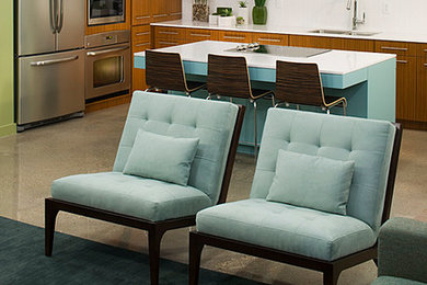 Inspiration for a contemporary kitchen remodel in Austin