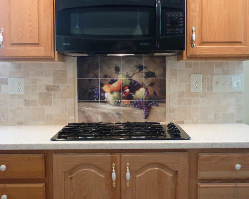 Best Fruit Tile Murals Kitchen Design Ideas & Remodel Pictures | Houzz  SaveEmail