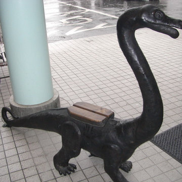 トリケラトップスの待合ベンチ