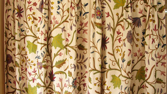 Crewel Fabrics Drapes and Curtains