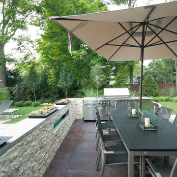 Custom Outdoor Bar & BBQ Grill Design & Installation Bergen County NJ